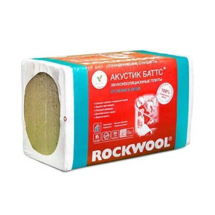 Звукопоглощающие плиты Rockwool Акустик Баттс 1000х600х50 мм